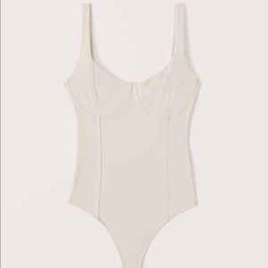 Abercrombie & Fitch Nude Corset Bodysuit XS